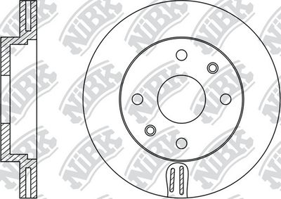 NiBK RN1370 Тормозные диски NIBK для KIA RIO