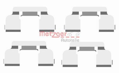 Комплектующие, колодки дискового тормоза METZGER 109-1698 для LADA LARGUS