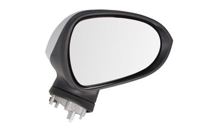 Zijspiegel Rechts (elektrisch, in reliëf, met verwarming, under-coated, met geheugen, elektrisch opklapbaar) past: SEAT EXEO 12.08-04.11