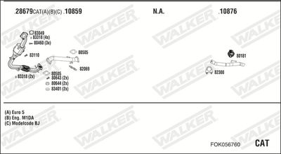 SISTEM DE ESAPAMENT WALKER FOK056760