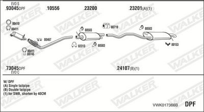 SISTEM DE ESAPAMENT WALKER VWK017366B