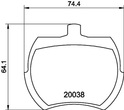 Комплект тормозных колодок, дисковый тормоз MINTEX MLB37 для ROVER MINI-MOKE