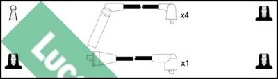 Комплект проводов зажигания LUCAS LUC4078 для MITSUBISHI SPACE