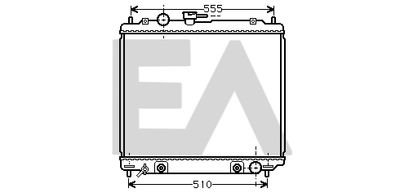 Радиатор, охлаждение двигателя EACLIMA 31R51062 для MITSUBISHI PAJERO