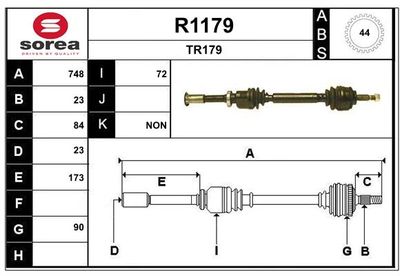 ANTRIEBSWELLE SNRA R1179