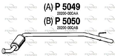 Tłumik środkowy FENNO P5050