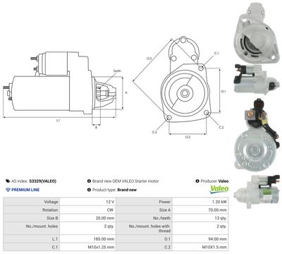 STARTER AS-PL S3329VALEO 4