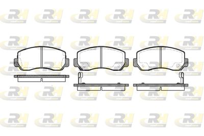 Комплект тормозных колодок, дисковый тормоз ROADHOUSE 2509.02 для ASIA MOTORS ROCSTA
