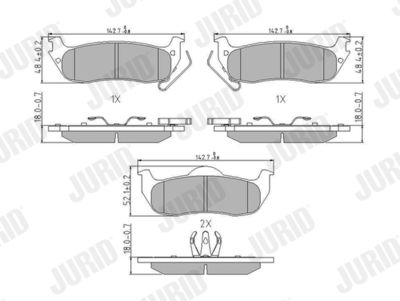 Brake Pad Set, disc brake 573319J