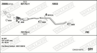 ABGASANLAGE WALKER CIK031997C