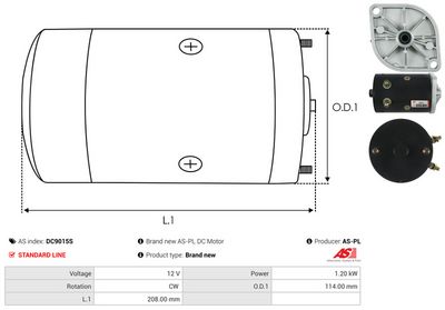MOTOR ELECTRIC AS-PL DC9015S 3