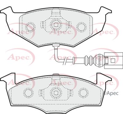 Brake Pad Set APEC PAD1406