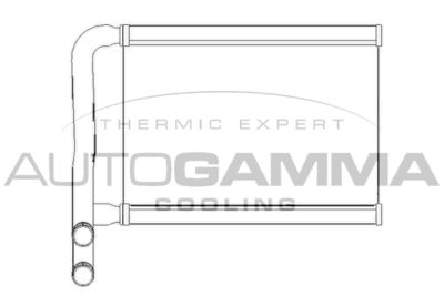 Теплообменник, отопление салона AUTOGAMMA 105273 для HYUNDAI ACCENT