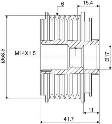 SISTEM ROATA LIBERA GENERATOR VALEO 588091 2