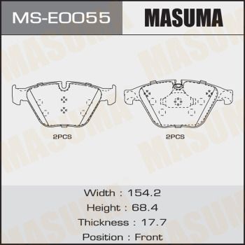 Комплект тормозных колодок MASUMA MS-E0055 для BMW 6