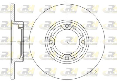 Тормозной диск ROADHOUSE 6832.00 для DAIHATSU HIJET