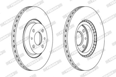 BREMSSCHEIBE FERODO DDF220C 1
