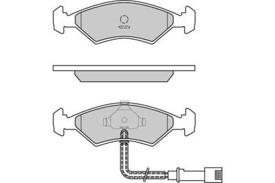 Комплект тормозных колодок, дисковый тормоз E.T.F. 12-0266 для FERRARI 328