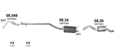 SISTEM DE ESAPAMENT POLMO POLMO99638