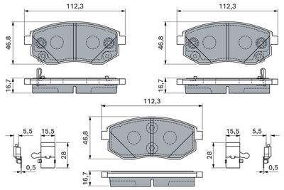 BREMSBELAGSATZ SCHEIBENBREMSE