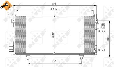 Kondensor, klimatanläggning NRF 35855