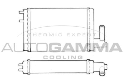 Теплообменник, отопление салона AUTOGAMMA 101617 для FIAT RITMO