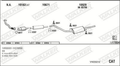 Изпускателна система WALKER VW25012