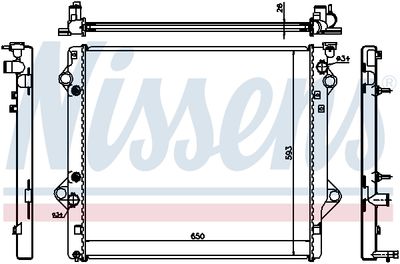 RADIATOR RACIRE MOTOR NISSENS 64684 1