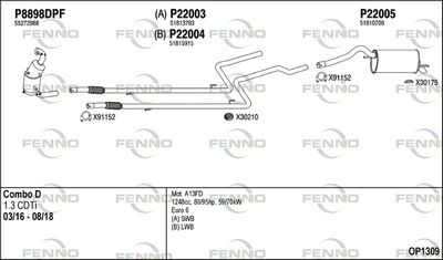 Układ wydechowy FENNO OP1309