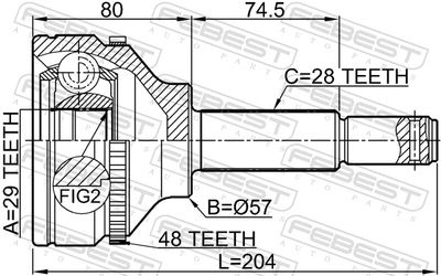 Joint Kit, drive shaft 2110-TT9A48