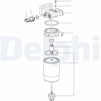 FILTRU COMBUSTIBIL DELPHI 5872181