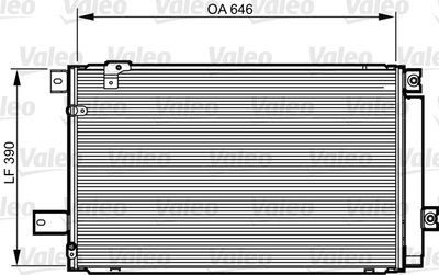 VALEO 814213 Радіатор кондиціонера для TOYOTA (Тойота)