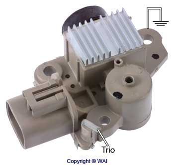 Régulateur d'alternateur WAI — 12V, 6,5cm