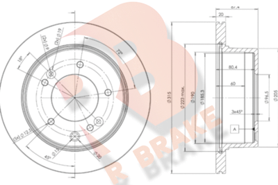 R BRAKE 78RBD28411 Тормозные диски для KIA SORENTO I (JC) 3.3 V6 4WD R BRAKE 78RBD28411 Тормозные диски для KIA SORENTO I (JC) 3.3 V6 4WD