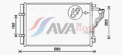 CONDENSATOR CLIMATIZARE AVA Clever Choice HY5464D