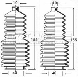 Bellow Kit, steering FIRST LINE FSG3174