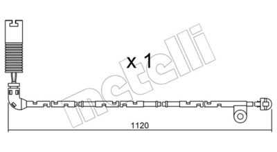 METELLI SU.156 Датчик износа тормозных колодок  для LAND ROVER RANGE ROVER III (L322) 4.4 4x4