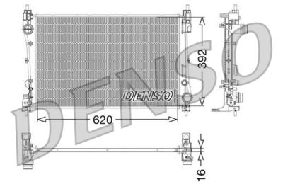 DENSO Kühler, Motorkühlung (DRM09115)