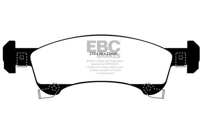 Комплект тормозных колодок, дисковый тормоз EBC Brakes DP61651 для LINCOLN NAVIGATOR