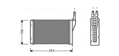 AVA QUALITY COOLING Kachelradiateur, interieurverwarming (RT6087)
