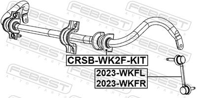 Link/Coupling Rod, stabiliser bar 2023-WKFR