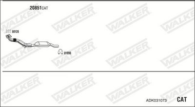 Изпускателна система WALKER ADK031073