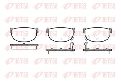 комплект спирачно феродо, дискови спирачки REMSA 0151.12