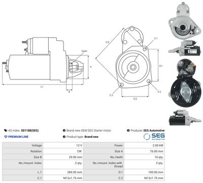 STARTER AS-PL S01188SEG 4