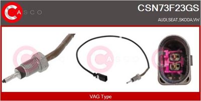 Čidlo, teplota výfukových plynů CASCO CSN73F23GS