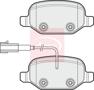 APEC Brake Pad Set, disc brake PAD1831