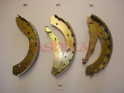 stabdžių trinkelių komplektas 5502216 ASHIKA