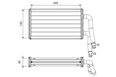 SCHIMBăTOR DE CăLDURă îNCăLZIRE HABITACLU