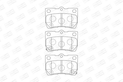 BREMSBELAGSATZ SCHEIBENBREMSE CHAMPION 573393CH 1