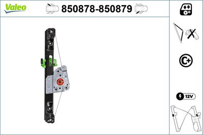стъклоподемник VALEO 850879